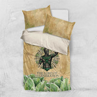 Min Bedding Set Egyptian God of Fertility Lord of Generation Lettuce Ancient
