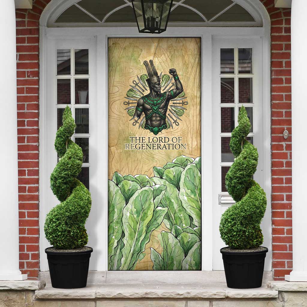 Min Door Cover Egyptian God of Fertility Lord of Generation Lettuce Ancient