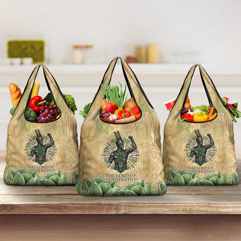 Min Grocery Bag Egyptian God of Fertility Lord of Generation Lettuce Ancient