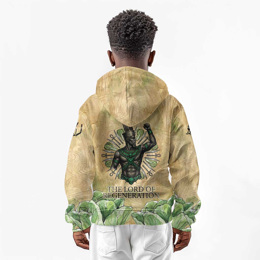 Min Kid Hoodie Egyptian God of Fertility Lord of Generation Lettuce Ancient