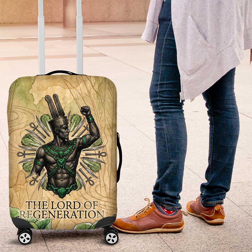 Min Luggage Cover Egyptian God of Fertility Lord of Generation Lettuce Ancient