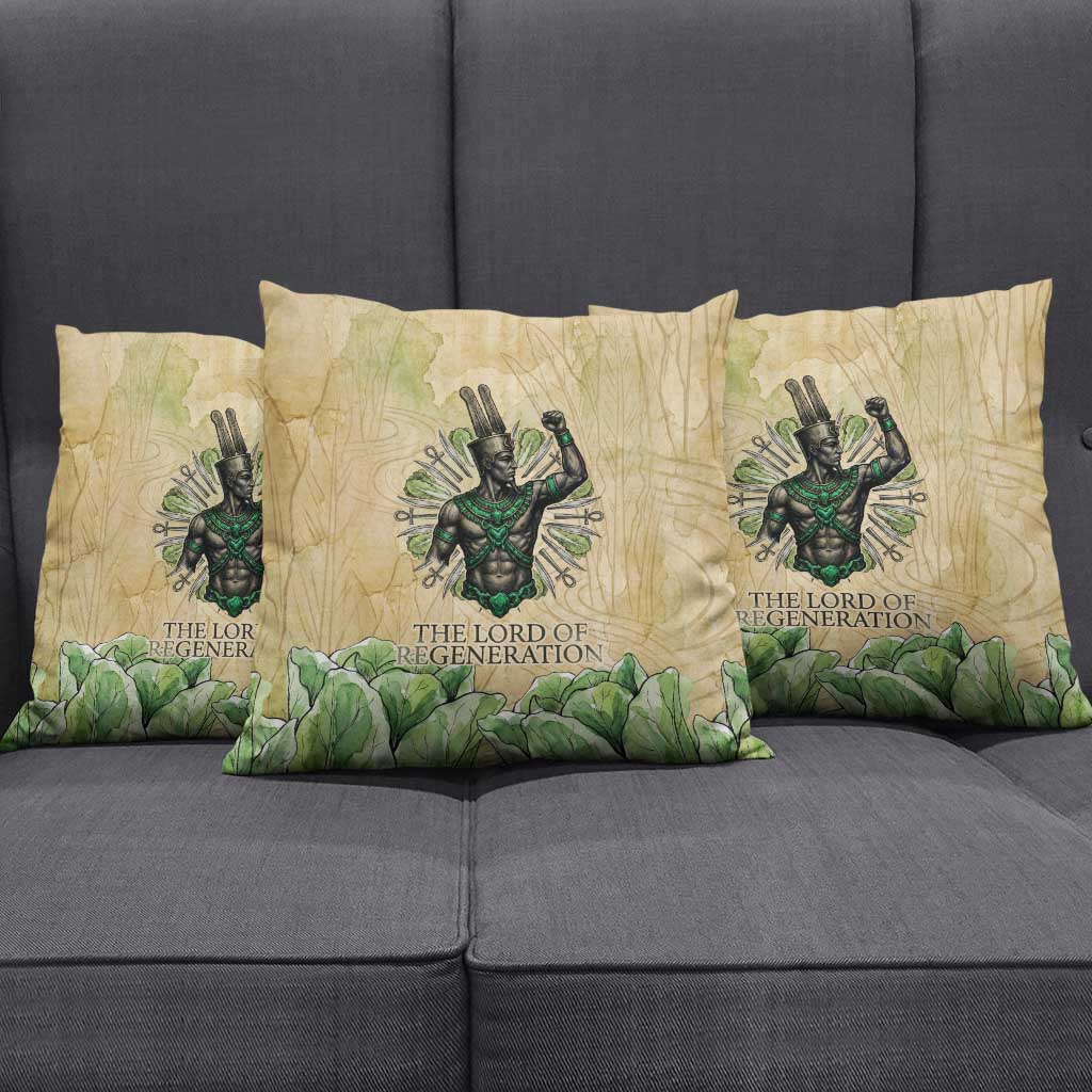 Min Pillow Cover Egyptian God of Fertility Lord of Generation Lettuce Ancient