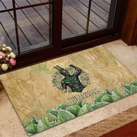 Min Rubber Doormat Egyptian God of Fertility Lord of Generation Lettuce Ancient