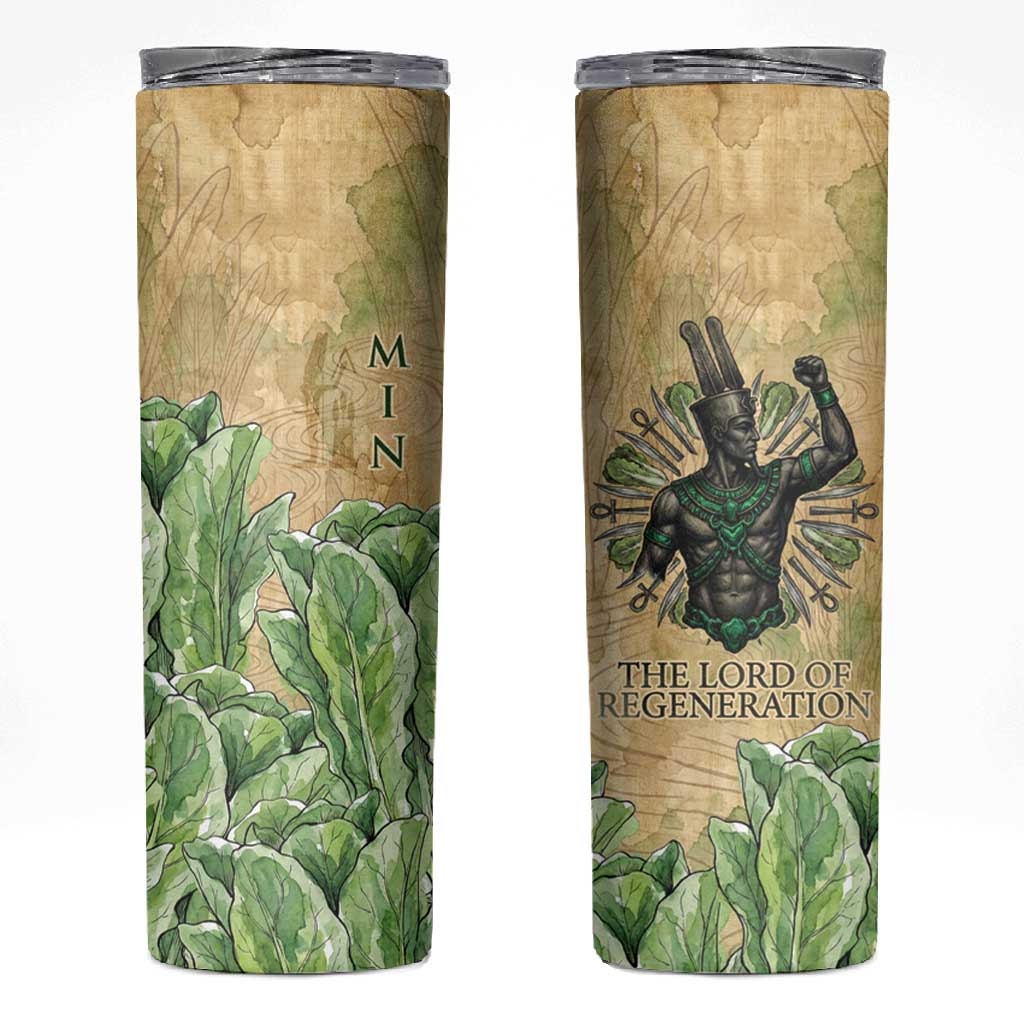 Min Skinny Tumbler Egyptian God of Fertility Lord of Generation Lettuce Ancient