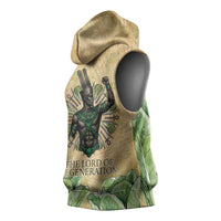 Min Sleeveless Hoodie Egyptian God of Fertility Lord of Generation Lettuce Ancient