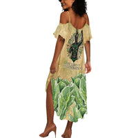 Min Summer Maxi Dress Egyptian God of Fertility Lord of Generation Lettuce Ancient