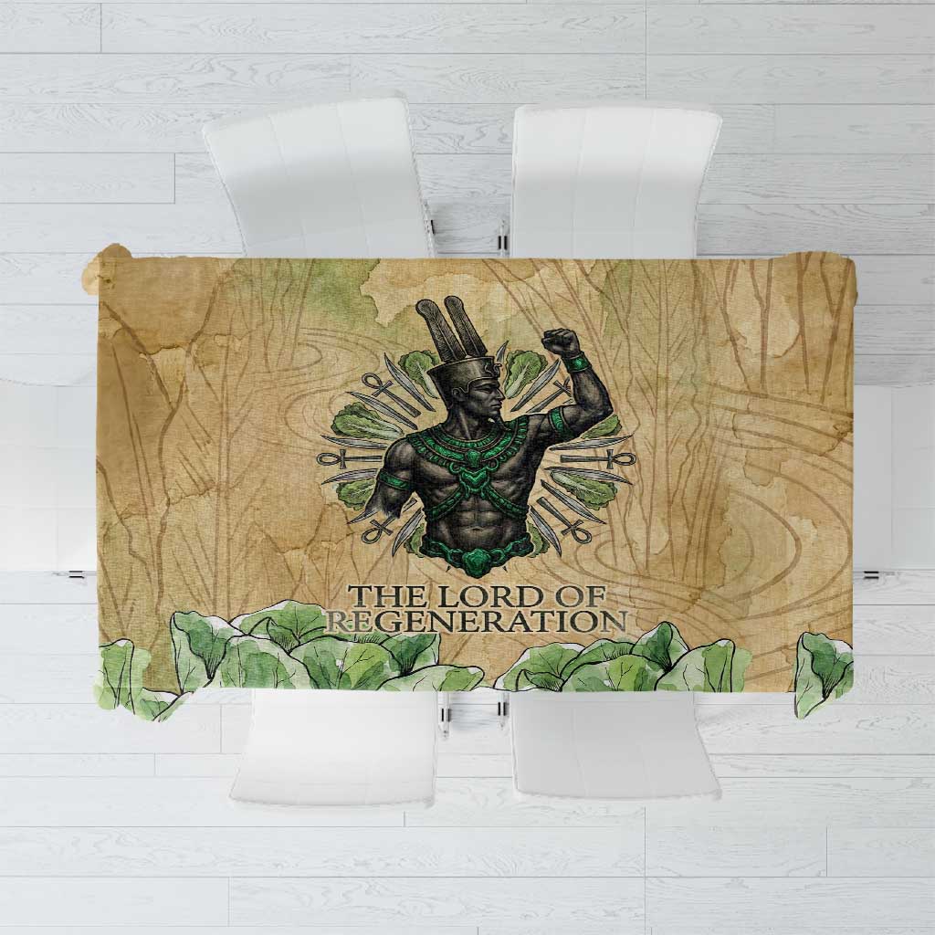 Min Tablecloth Egyptian God of Fertility Lord of Generation Lettuce Ancient