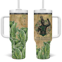 Min Tumbler With Handle Egyptian God of Fertility Lord of Generation Lettuce Ancient