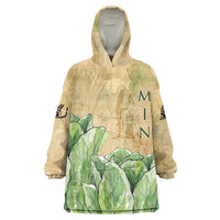Min Wearable Blanket Hoodie Egyptian God of Fertility Lord of Generation Lettuce Ancient