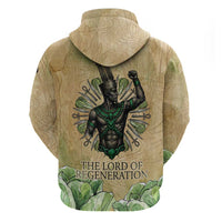 Min Zip Hoodie Egyptian God of Fertility Lord of Generation Lettuce Ancient