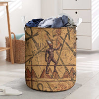 Min Ancient Egyptian Laundry Basket Fertility Symbol Sandstone Ankh Pyramid Pattern