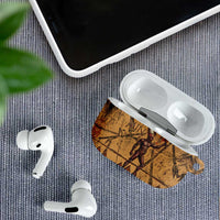 Min Ancient Egyptian AirPods Case Fertility Symbol Sandstone Ankh Pyramid Pattern