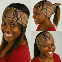 Min Ancient Egyptian Neck Gaiter Fertility Symbol Sandstone Ankh Pyramid Pattern