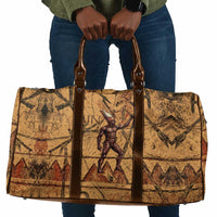 Min Ancient Egyptian Travel Bag Fertility Symbol Sandstone Ankh Pyramid Pattern