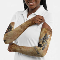 Nefertem Ancient Egyptian Arm Sleeves Lion Head Lotus Flowers Incense Smoke Ancient