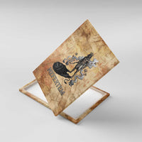 Nefertem Ancient Egyptian Canvas Wall Art Lion Head Lotus Flowers Incense Smoke Ancient