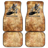 Nefertem Ancient Egyptian Car Mats Lion Head Lotus Flowers Incense Smoke Ancient