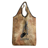 Nefertem Ancient Egyptian Grocery Bag Lion Head Lotus Flowers Incense Smoke Ancient
