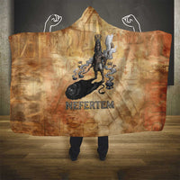 Nefertem Ancient Egyptian Hooded Blanket Lion Head Lotus Flowers Incense Smoke Ancient
