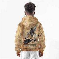 Nefertem Ancient Egyptian Kid Hoodie Lion Head Lotus Flowers Incense Smoke Ancient