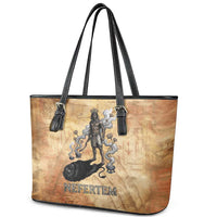 Nefertem Ancient Egyptian Leather Tote Bag Lion Head Lotus Flowers Incense Smoke Ancient