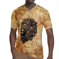 Nefertem Ancient Egyptian Rugby Jersey Lion Head Lotus Flowers Incense Smoke Ancient