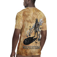 Nefertem Ancient Egyptian Rugby Jersey Lion Head Lotus Flowers Incense Smoke Ancient