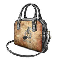 Nefertem Ancient Egyptian Shoulder Handbag Lion Head Lotus Flowers Incense Smoke Ancient