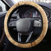 Nefertem Ancient Egyptian Steering Wheel Cover Lion Head Lotus Flowers Incense Smoke Ancient