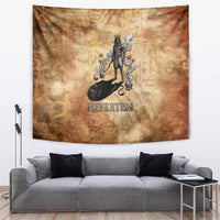 Nefertem Ancient Egyptian Tapestry Lion Head Lotus Flowers Incense Smoke Ancient