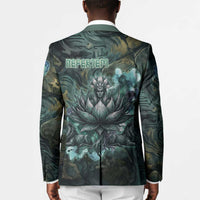 Nefertem Blazer Primordial Bloom Lotus Mystical Lion Cosmic Egyptian