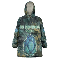Nefertem Kid Wearable Blanket Hoodie Primordial Bloom Lotus Mystical Lion Cosmic Egyptian