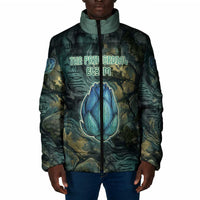 Nefertem Padded Jacket Primordial Bloom Lotus Mystical Lion Cosmic Egyptian