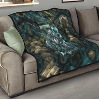 Nefertem Quilt Primordial Bloom Lotus Mystical Lion Cosmic Egyptian