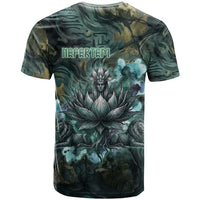 Nefertem T shirt Primordial Bloom Lotus Mystical Lion Cosmic Egyptian
