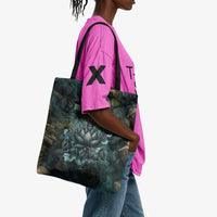 Nefertem Tote Bag Primordial Bloom Lotus Mystical Lion Cosmic Egyptian