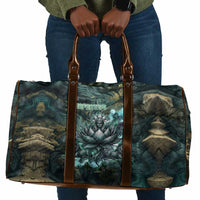 Nefertem Travel Bag Primordial Bloom Lotus Mystical Lion Cosmic Egyptian