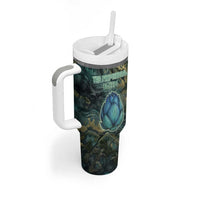 Nefertem Tumbler With Handle Primordial Bloom Lotus Mystical Lion Cosmic Egyptian