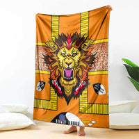 Swaziland Blanket Lion Shield and Leopard Print Tribal Design