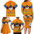 Swaziland Family Matching Long Sleeve Bodycon Dress and Hawaiian Shirt Lion Shield and Leopard Print Tribal Design
