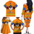 Swaziland Family Matching Off The Shoulder Long Sleeve Dress and Hawaiian Shirt Lion Shield and Leopard Print Tribal Design