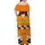 Swaziland Family Matching Off Shoulder Maxi Dress and Hawaiian Shirt Lion Shield and Leopard Print Tribal Design