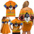 Swaziland Family Matching Off Shoulder Short Dress and Hawaiian Shirt Lion Shield and Leopard Print Tribal Design