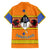 Swaziland Family Matching Off Shoulder Short Dress and Hawaiian Shirt Lion Shield and Leopard Print Tribal Design
