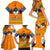 Swaziland Family Matching Short Sleeve Bodycon Dress and Hawaiian Shirt Lion Shield and Leopard Print Tribal Design