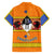 Swaziland Family Matching Short Sleeve Bodycon Dress and Hawaiian Shirt Lion Shield and Leopard Print Tribal Design