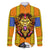 Swaziland Family Matching Short Sleeve Bodycon Dress and Hawaiian Shirt Lion Shield and Leopard Print Tribal Design