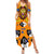 Swaziland Family Matching Summer Maxi Dress and Hawaiian Shirt Lion Shield and Leopard Print Tribal Design
