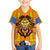 Swaziland Family Matching Summer Maxi Dress and Hawaiian Shirt Lion Shield and Leopard Print Tribal Design