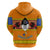 Swaziland Hoodie Lion Shield and Leopard Print Tribal Design
